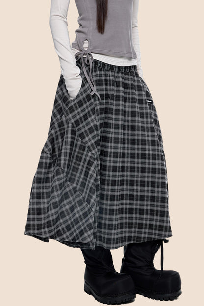 Retro Vintage Midi Skirt