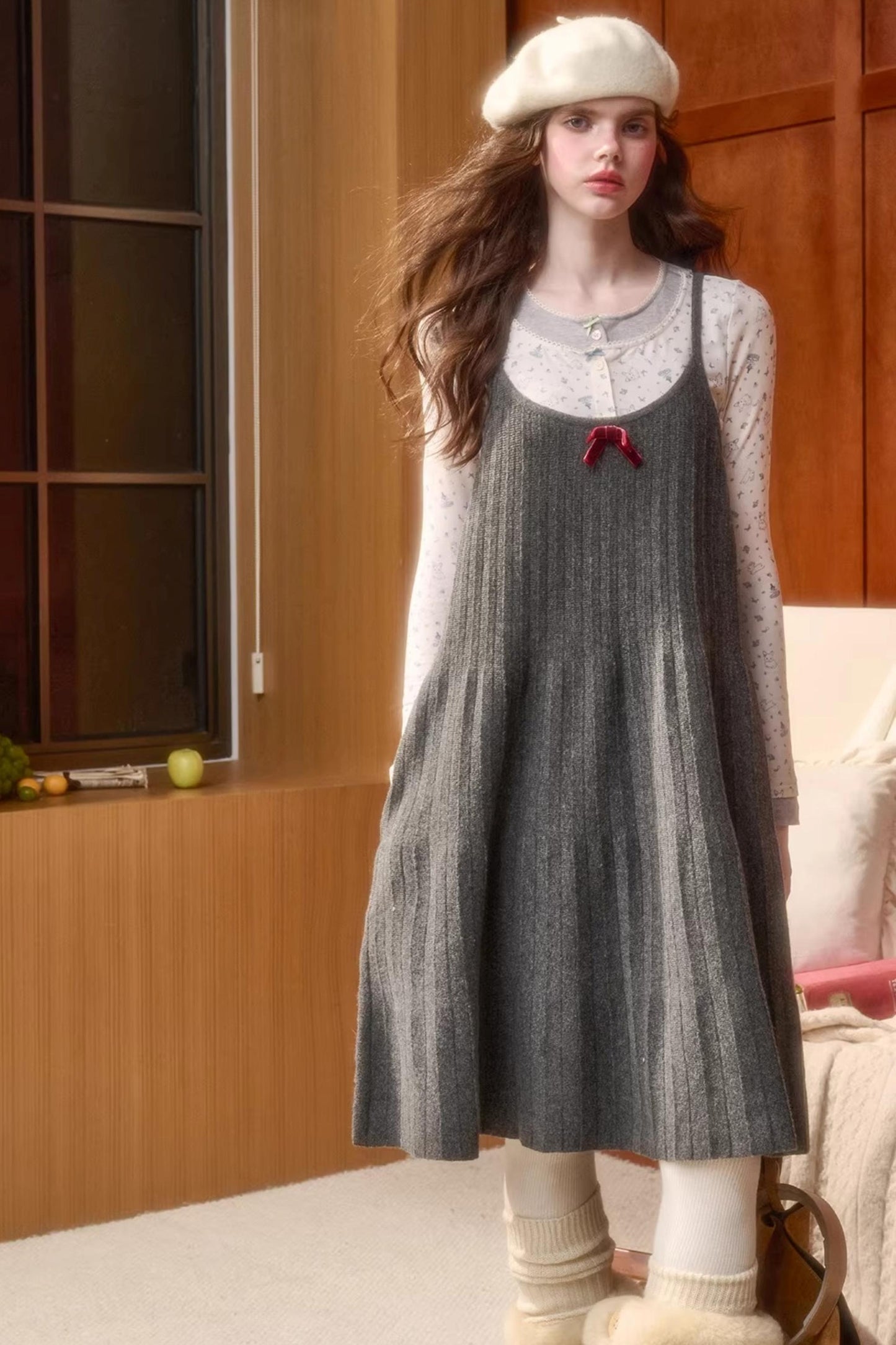 Origami Pleats Fluffy Dress