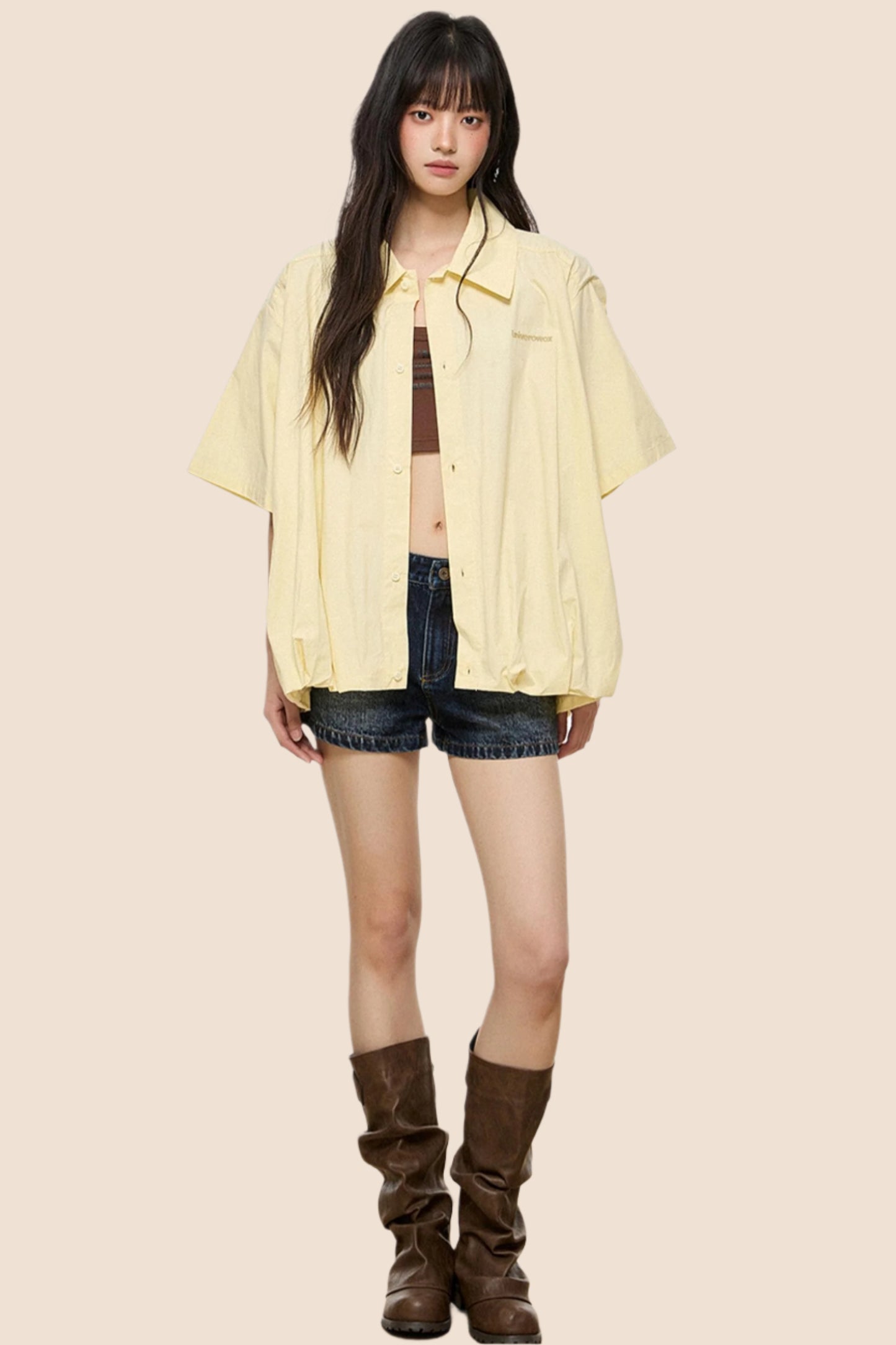 Retro Summer Short-Sleeve Shirt