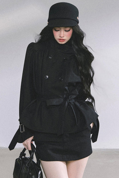 French Autumn Coat & Skirt Set-Up