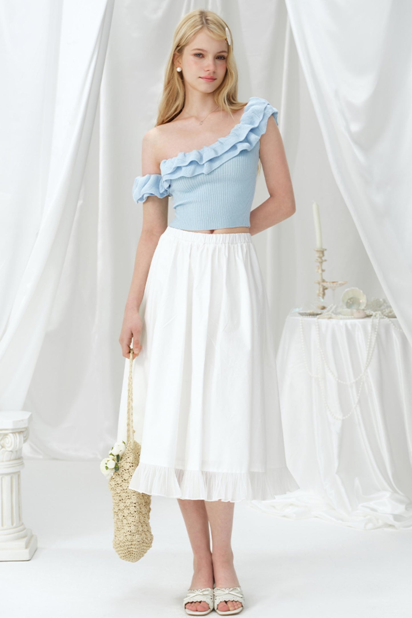 One-Shoulder Knit Top