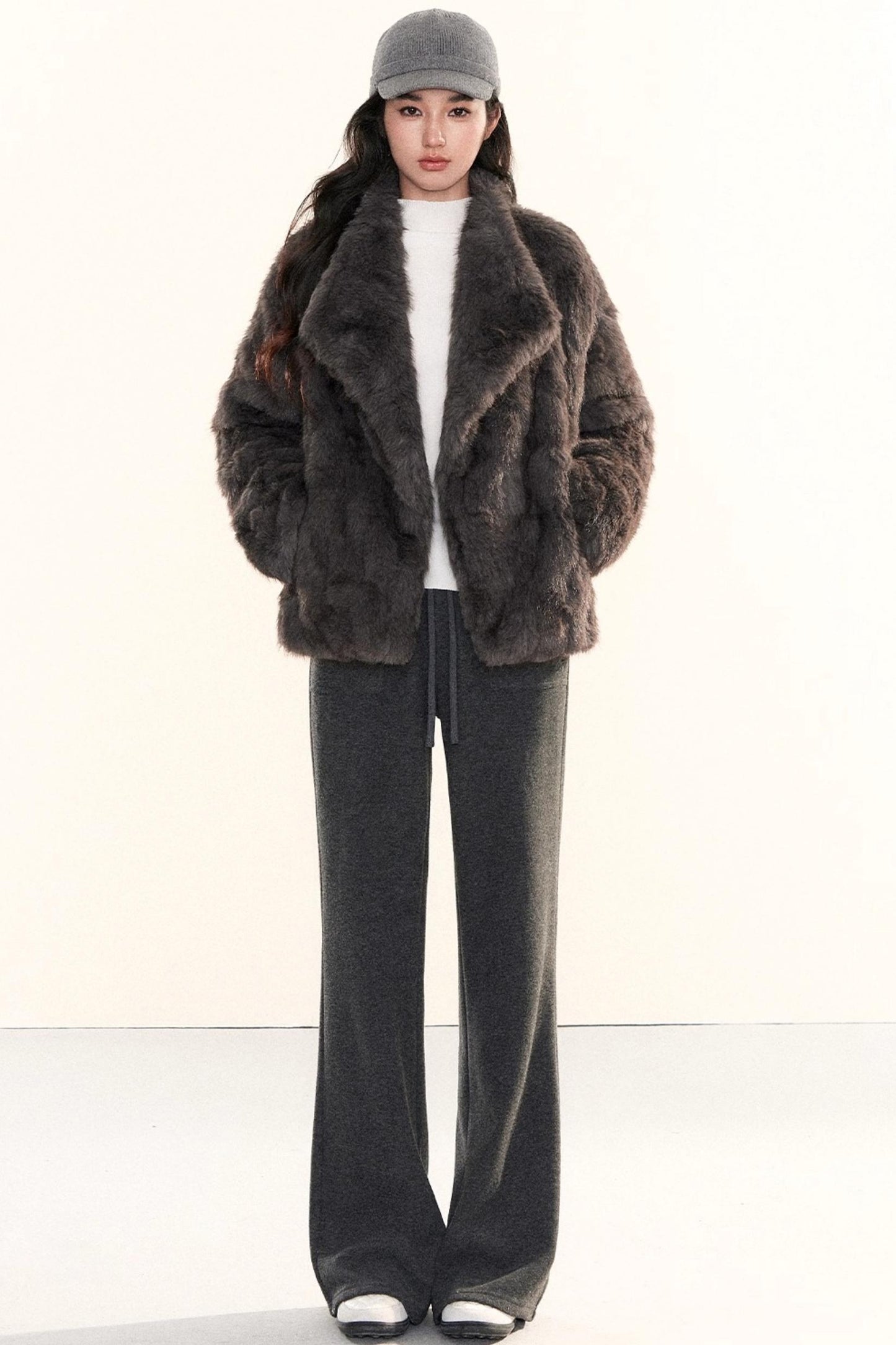 Retro Eco-Friendly Fur Coat