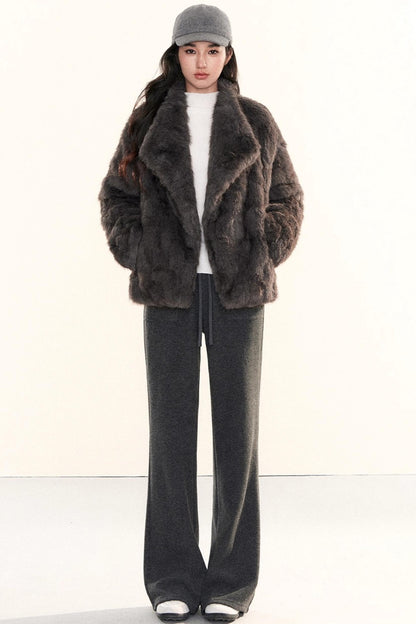 Retro Eco-Friendly Fur Coat