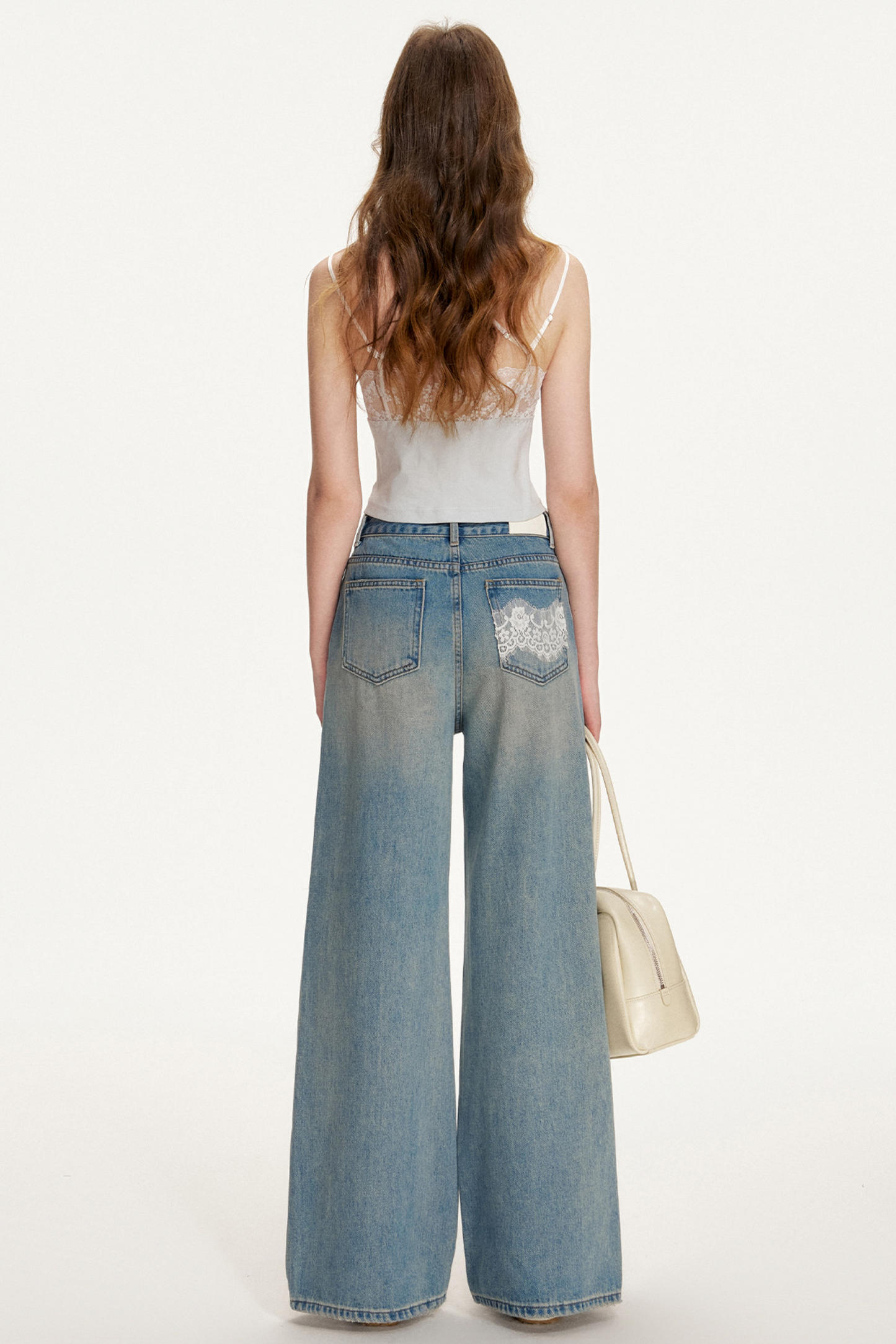 Romantic Lace Patchwork Jeans