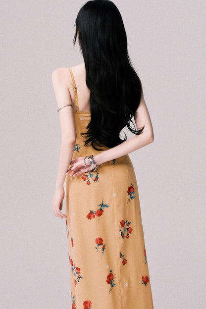 Twilight Floral Halter Dress