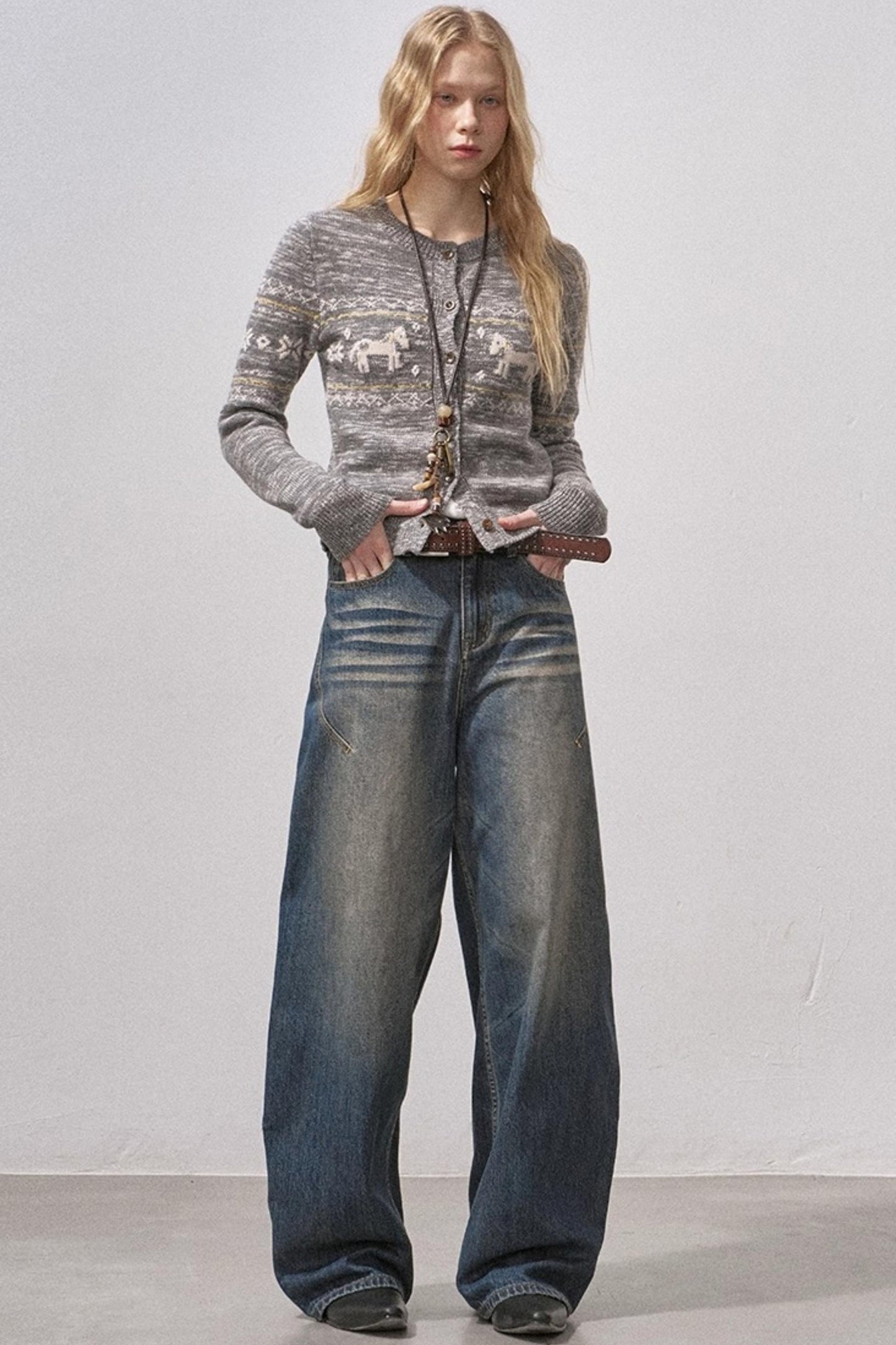 Seamless Whiskered Vintage Jeans