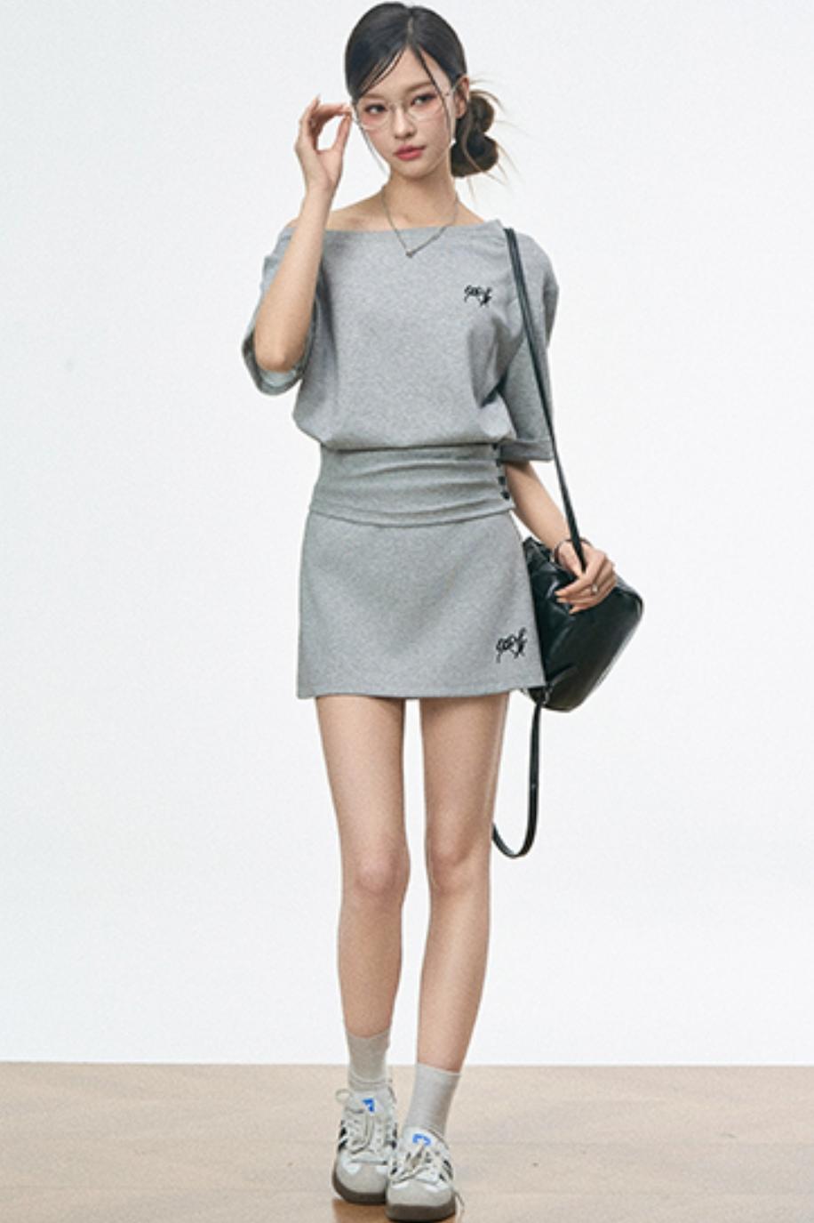 Urban Casual High Rise Skirt Set-Up