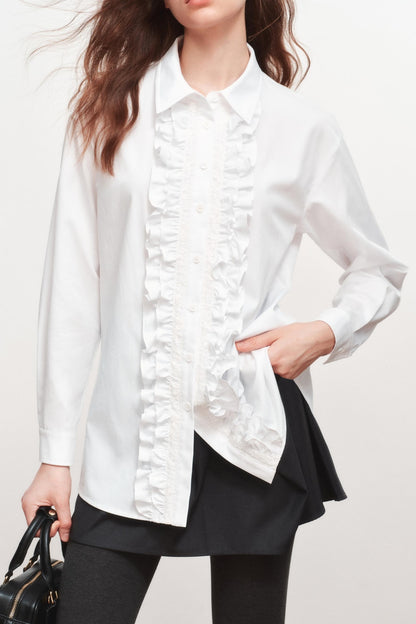 Lotus Lace Long-Sleeved Shirt