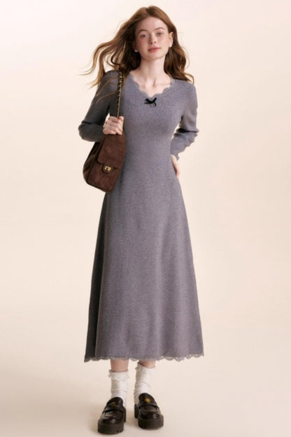 Romantic Lace Knit Dress