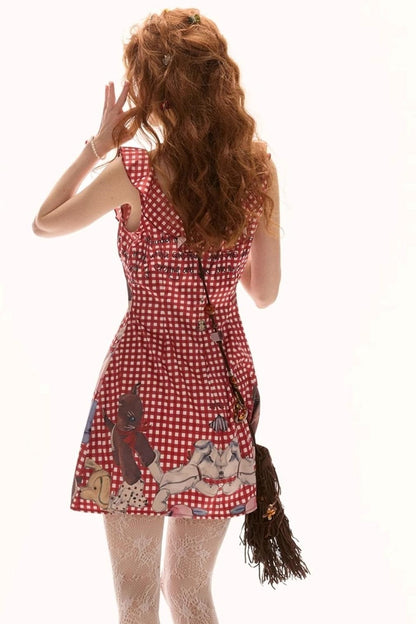 Ruffled Plaid Doll Dress