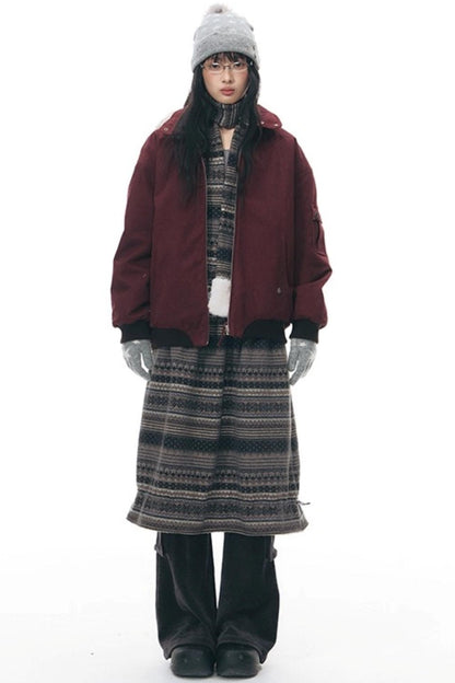 Knitted Patchwork Slim Dress Set-Up