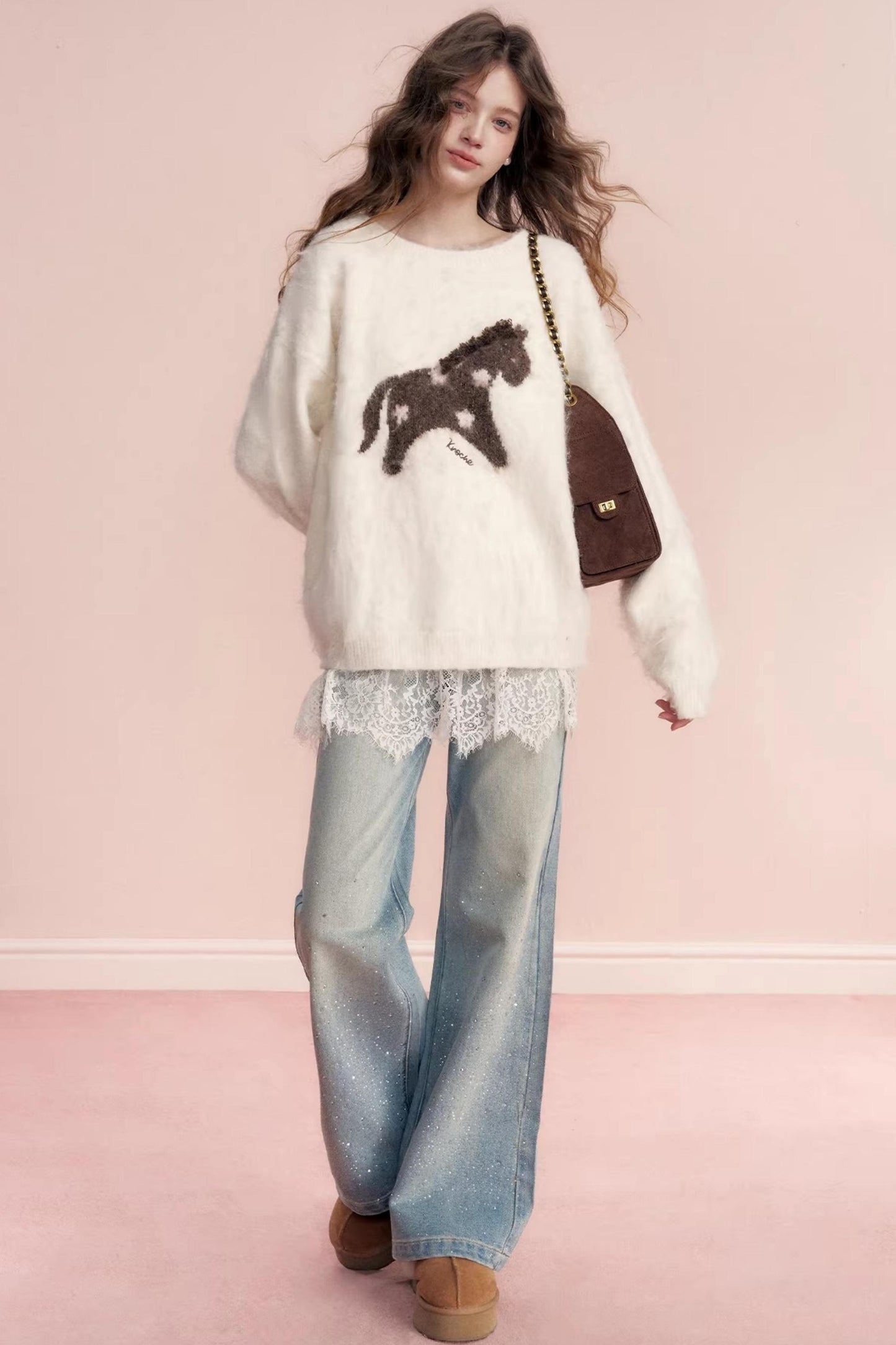 Floral Wool Jacquard Sweater