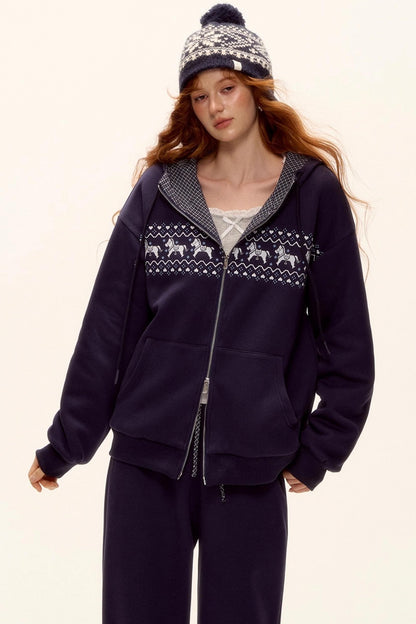 Fair Isle Quilted Jacket Set-Up