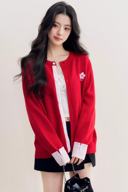 Romantic Patchwork Sweater Cardigan