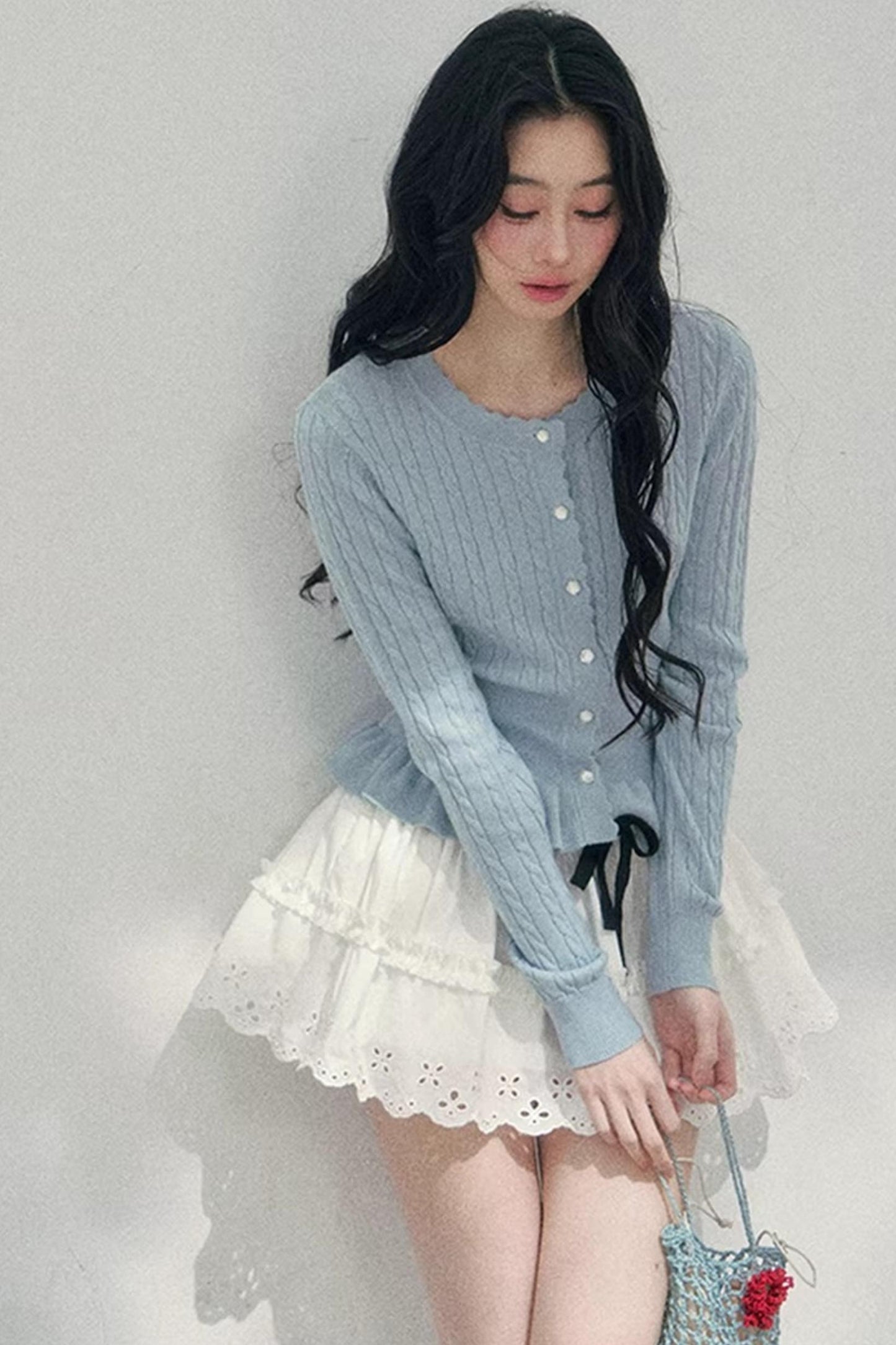 Pearl Soft Ode Ruffle Sweater
