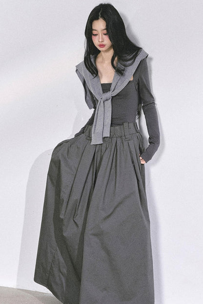 French Slimming Long Dress