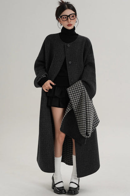 Classic Wool Tweed Coat