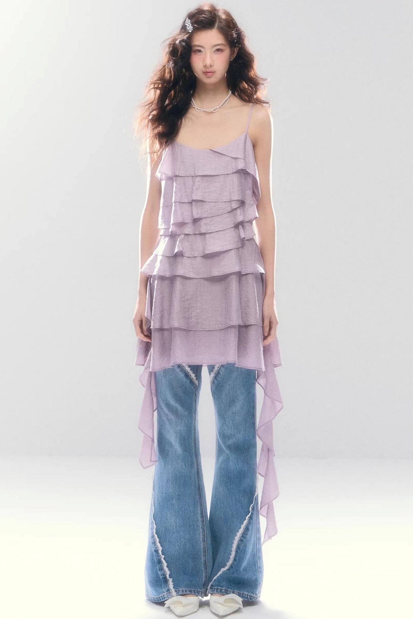 Three-Dimensional Ruffle Dress