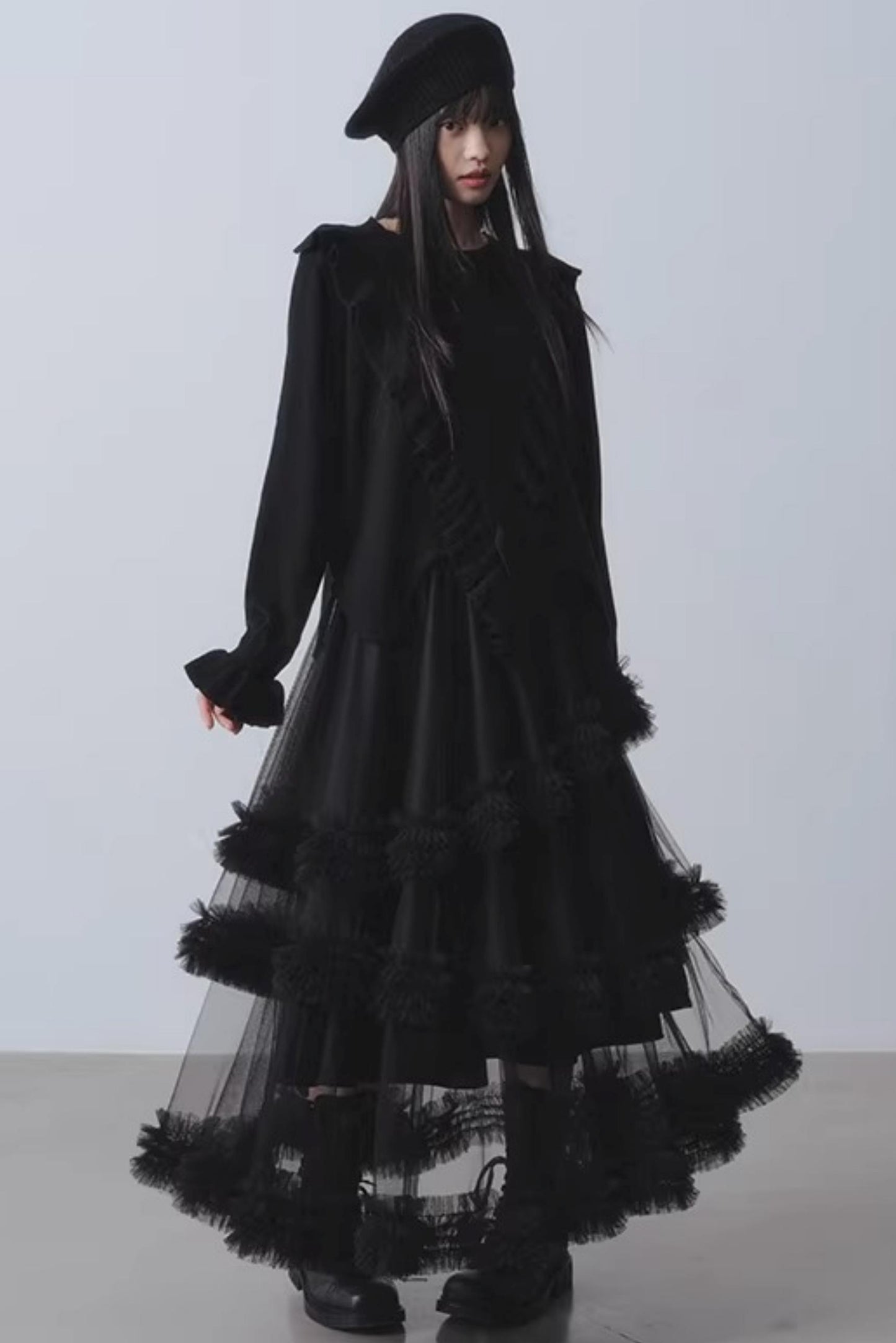 Mist Falling Mesh Skirt