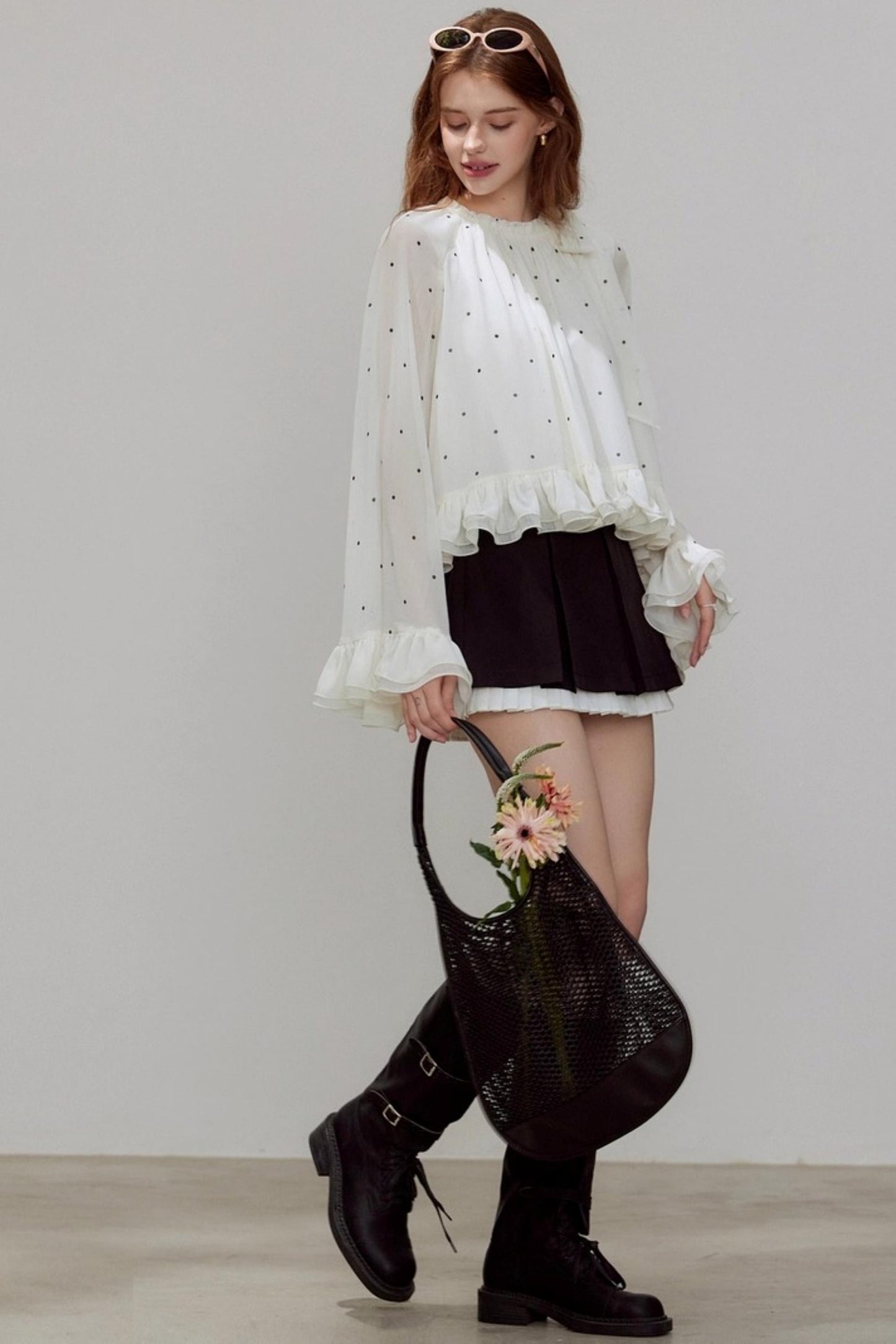 Autumn Ruffled Chiffon Shirt
