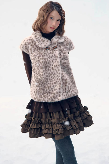 Six-Button Lace Hem Top