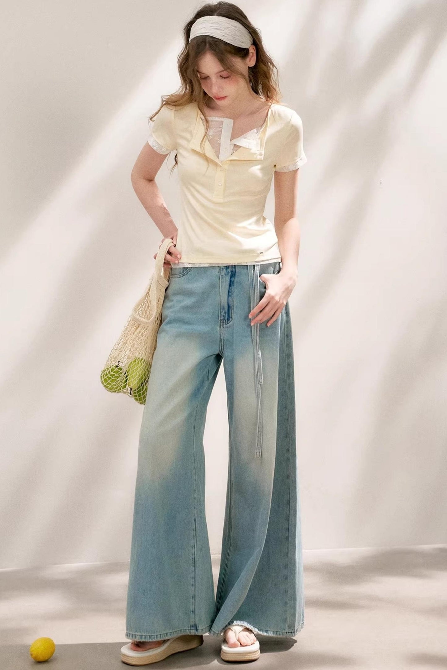 Green-Yellow Layered Tee