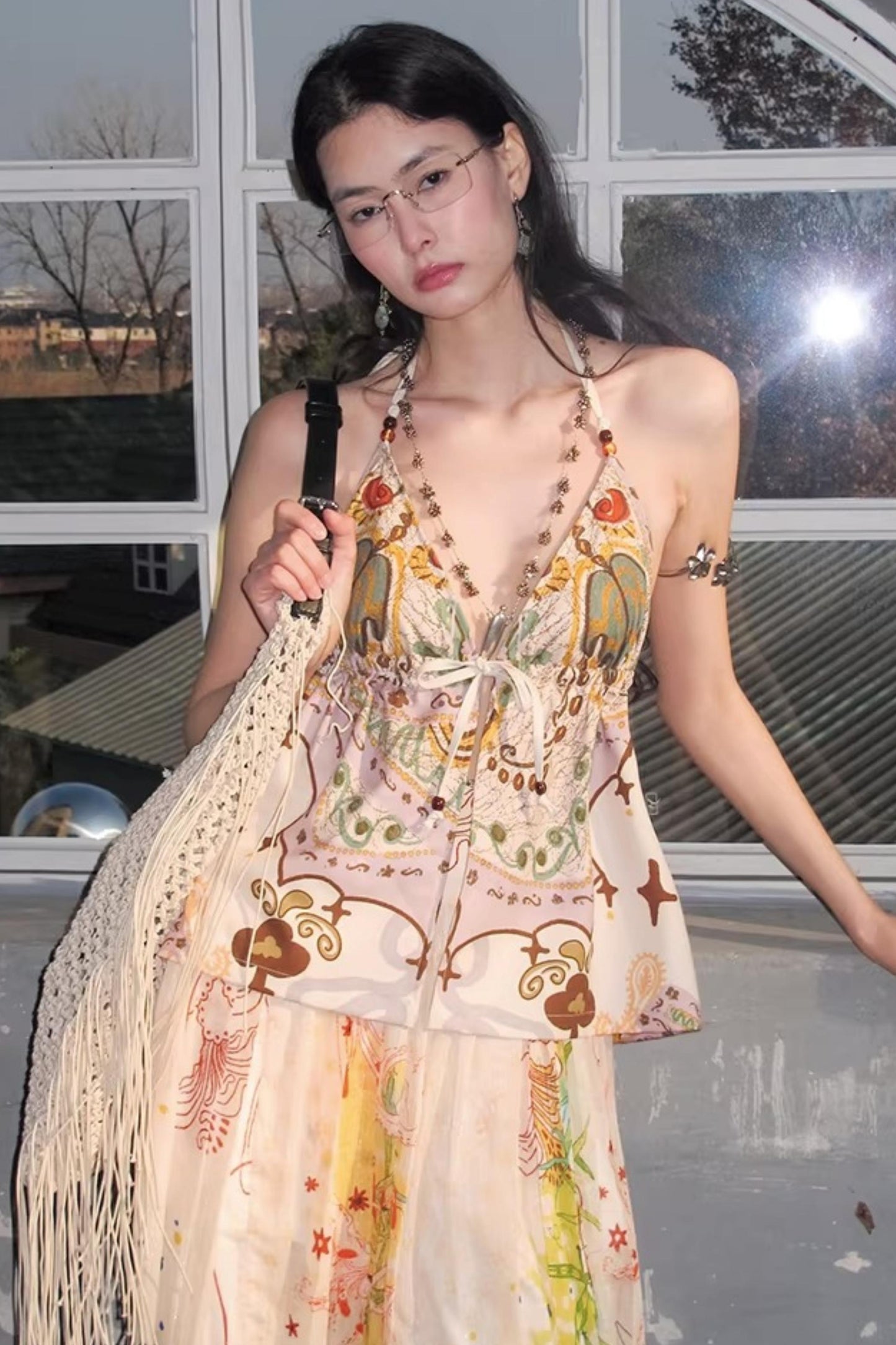 Bohemian Printed Halter Top