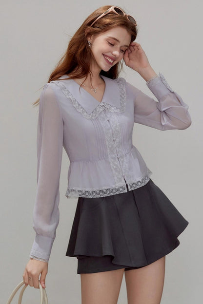 Chiffon Waist Shirt