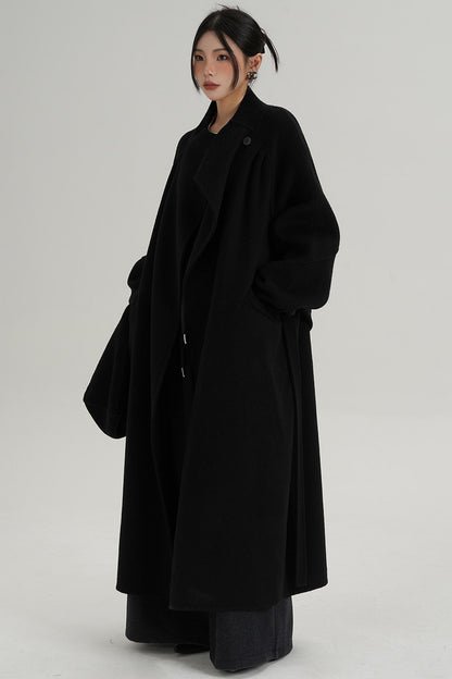 Woolen Elegance Long Jacket