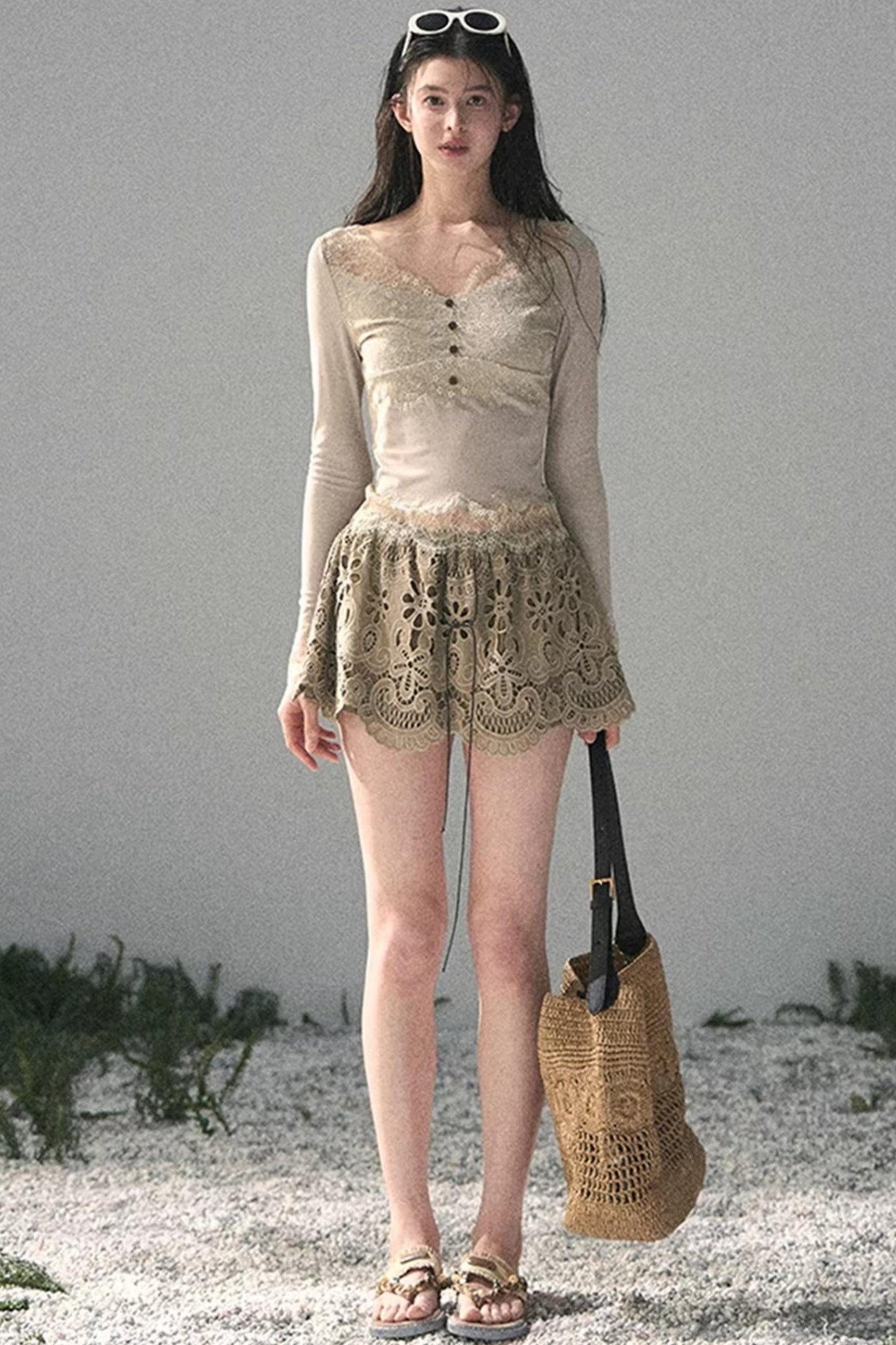 Wind Trace Lace Top
