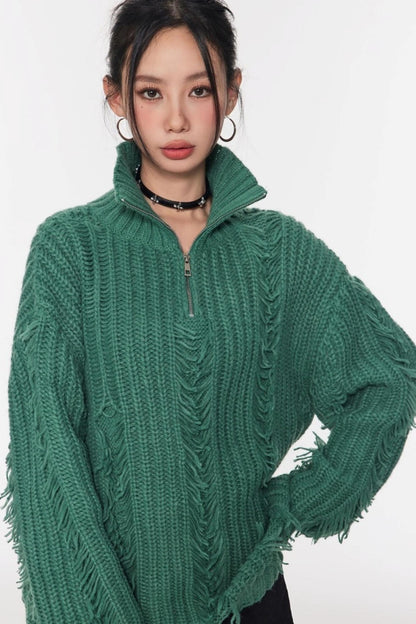 Soft Waxy Knit Sweater