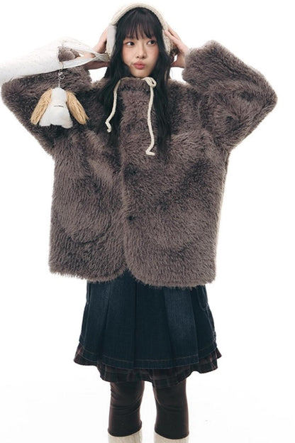 Patchwork Red Plaid Denim Skirt