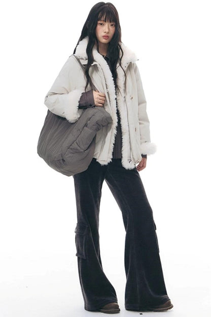 Detachable Fur Collar Cotton Jacket