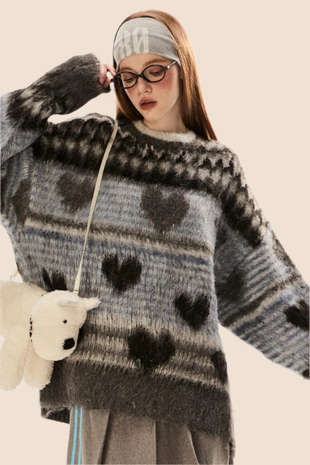 Retro Fair Isle Knit Sweater