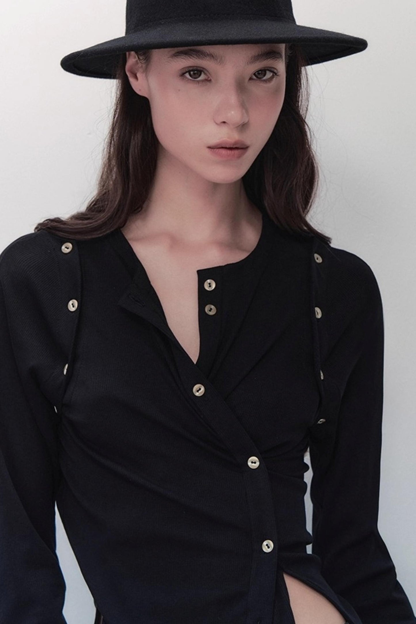 Detachable Round Neck Knitted Cardigan