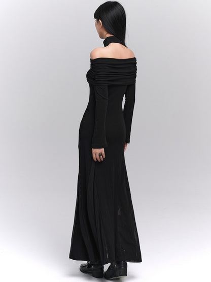 Dark Style Unique Halterneck Dress