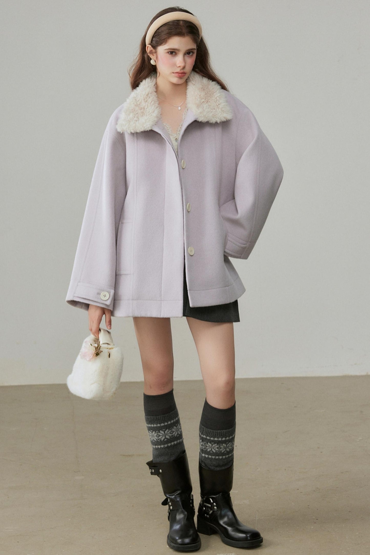 Winter Silhouette Woolen Coat