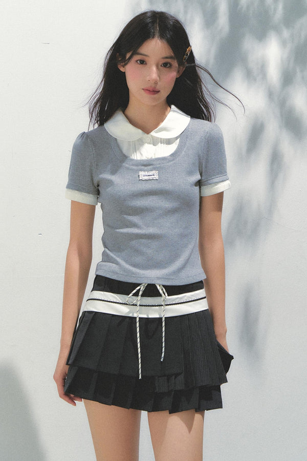 College Chic Knit Tee