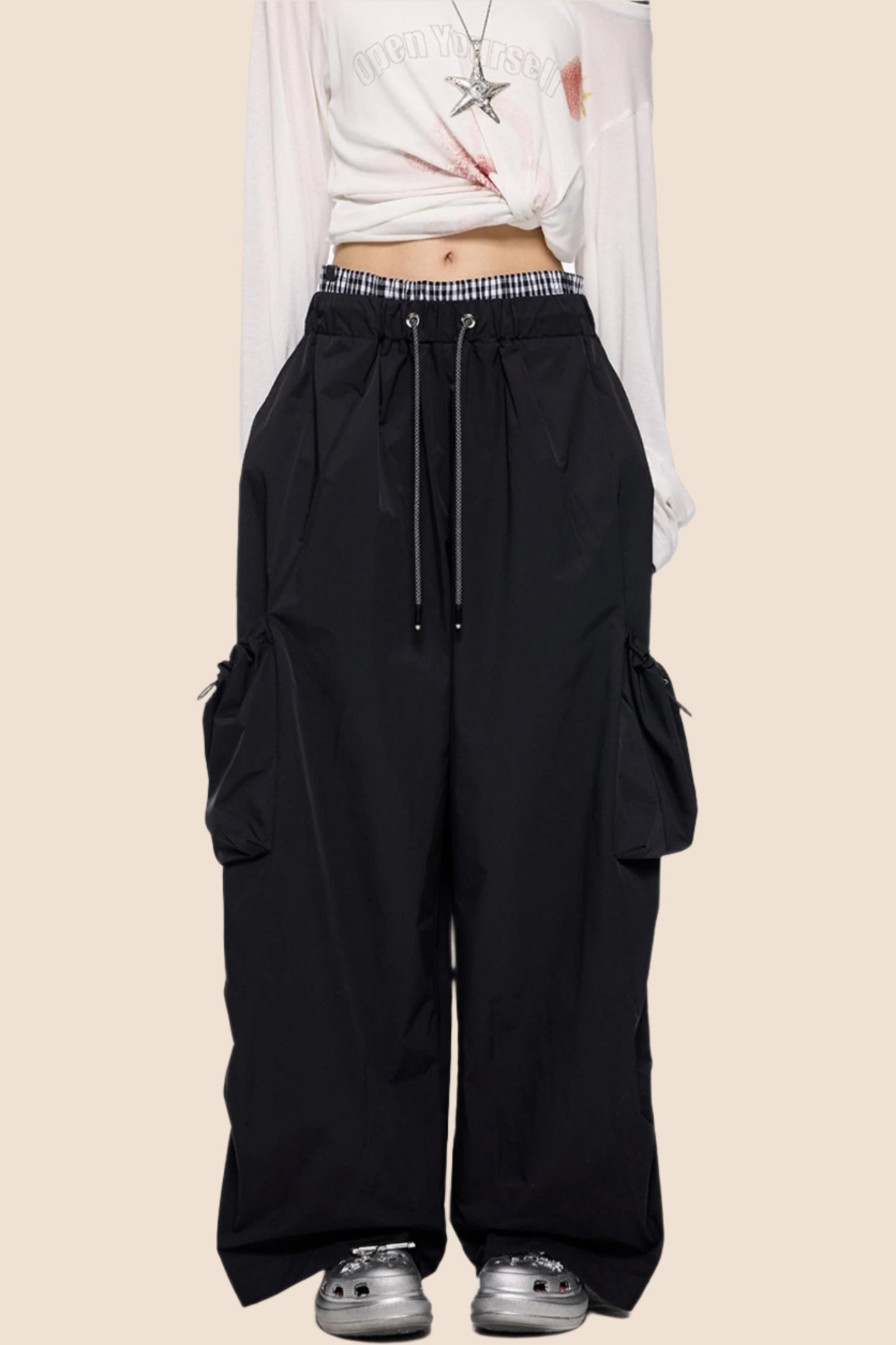 Retro Wide-Leg Pants