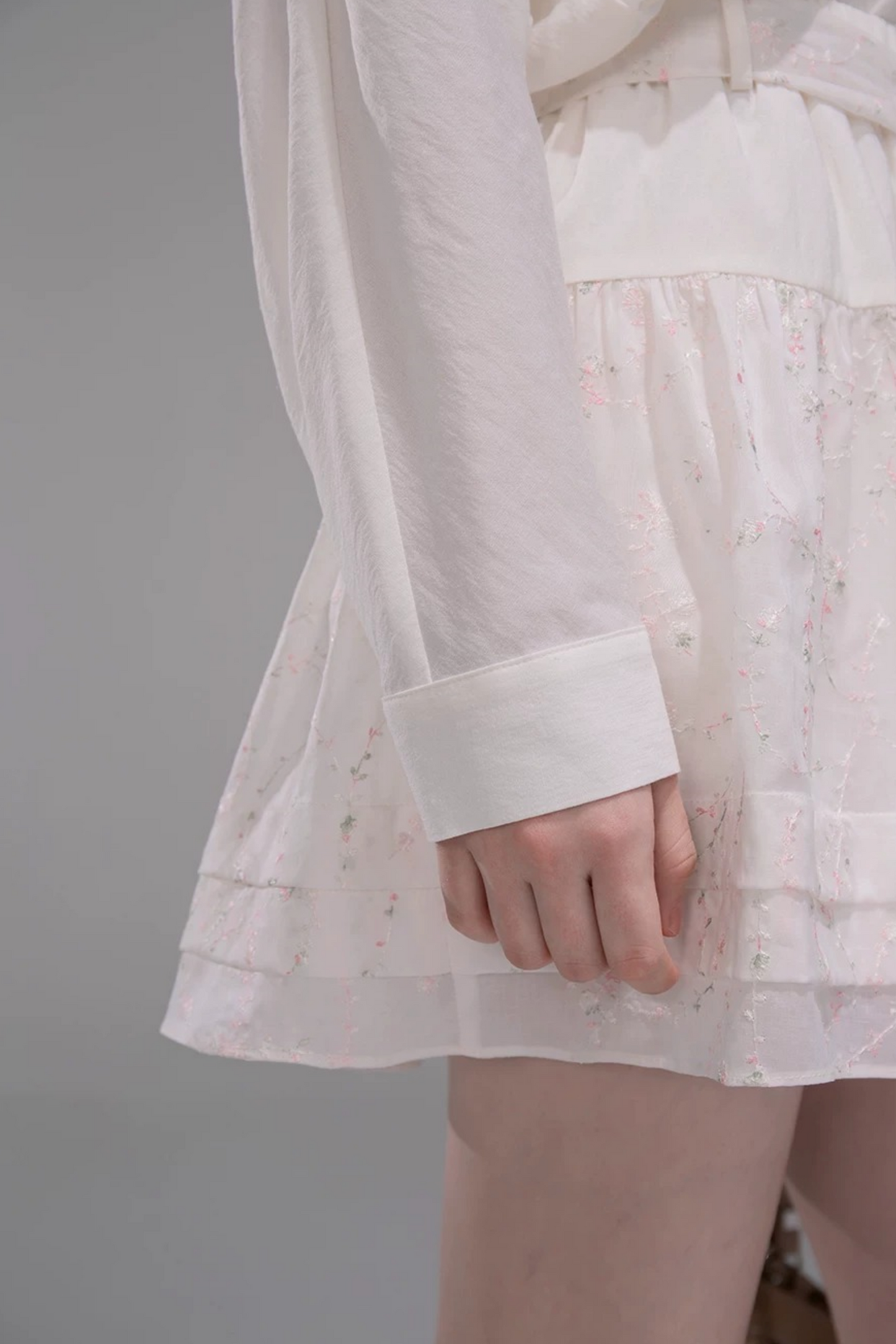 Completo Camicia e Gonna Ricamata in Lyocell