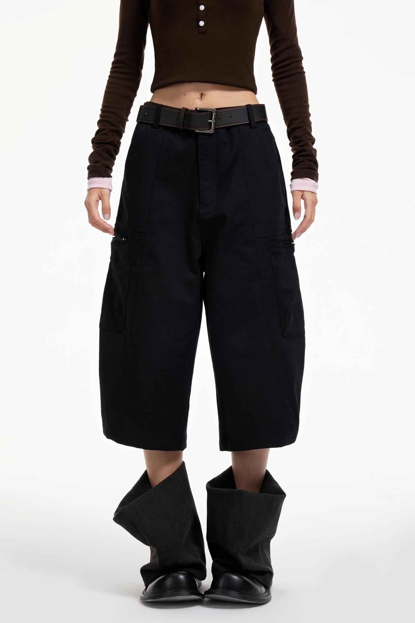 Black Wide-Leg Pants