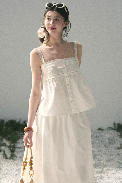 Cloud Lace Two-Piece Set-Up