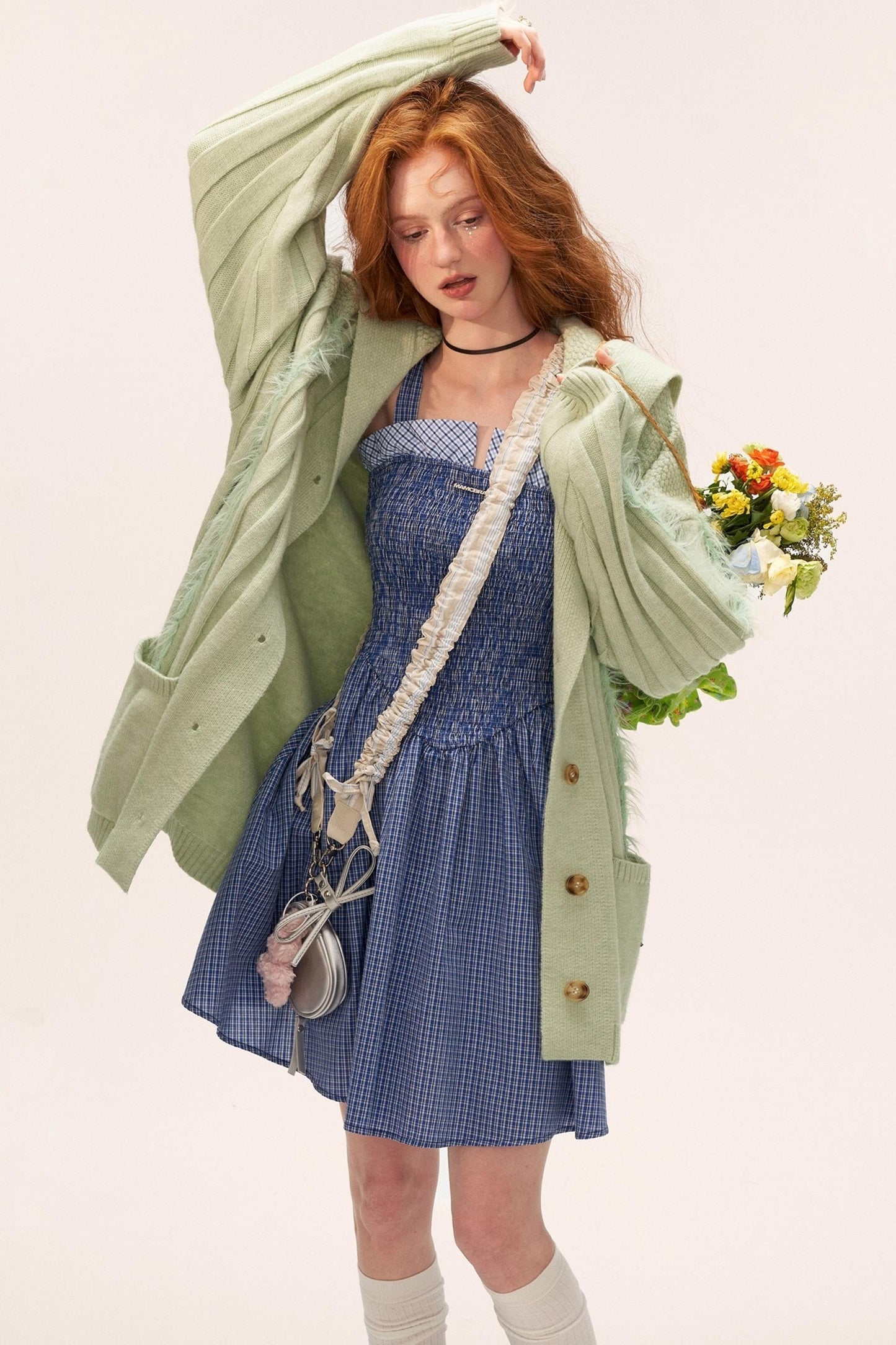 French Striped Bow Sundress