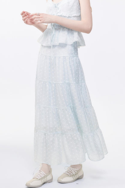 Floral Print Two-Piece Skirt Set-Up