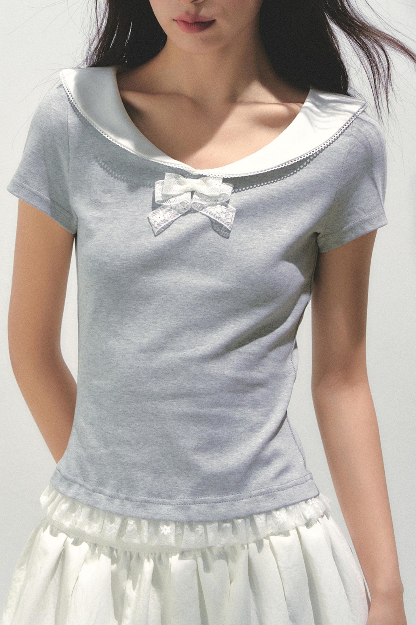 Vintage Lace Bow Tee
