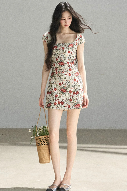 Rose Garden Floral Dress