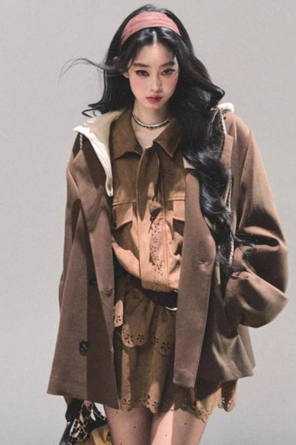 Cowhide Velvet Winter Dress