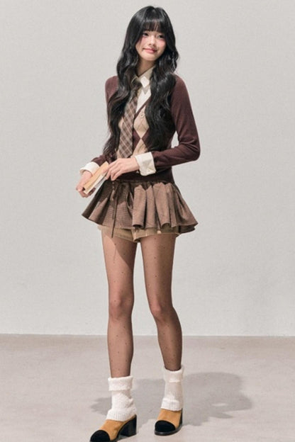 Plaid Annie Waltz Skirt