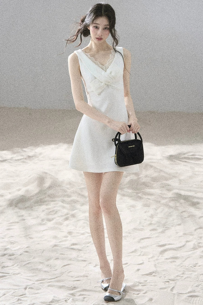 Moonlight Lace V-Neck Dress Set-Up
