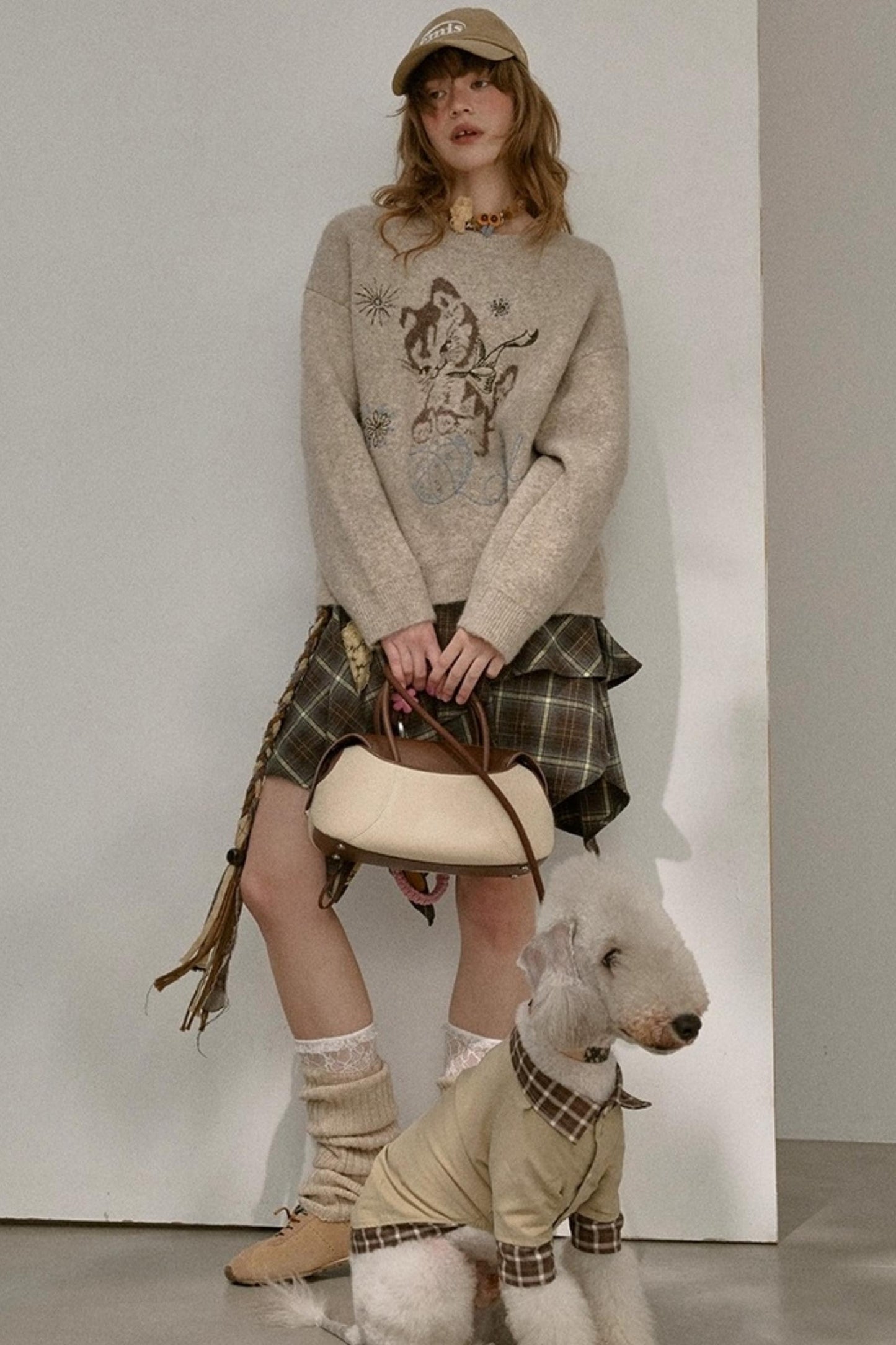 Furball Crew Neck Loose Sweater